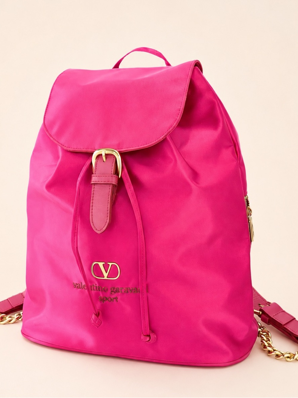 VALENTINO GARVANI SPORT PINK NYLON BACKPACK